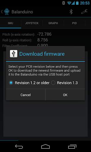 Balanduino Android App screenshot 8