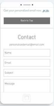 Personalized Email Address screenshot 3