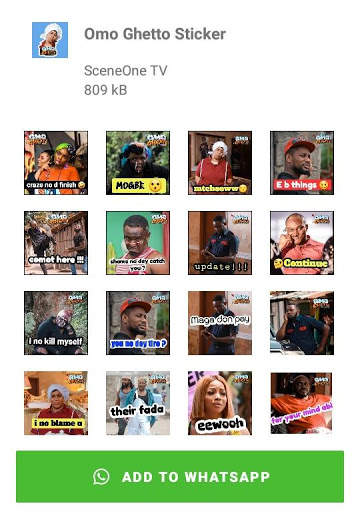 Omo Ghetto Whatsapp Sticker screenshot 3