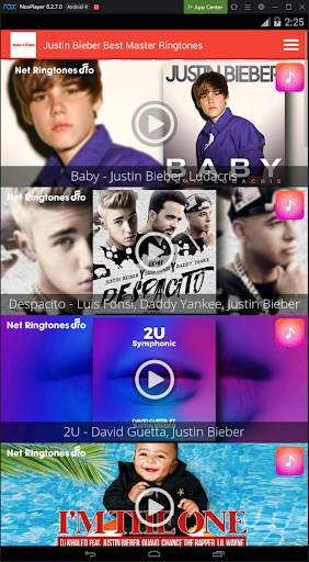 Justin Bieber Best Master Ringtones screenshot 3