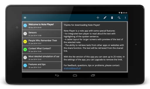 Note Text Player (Read aloud) screenshot 7