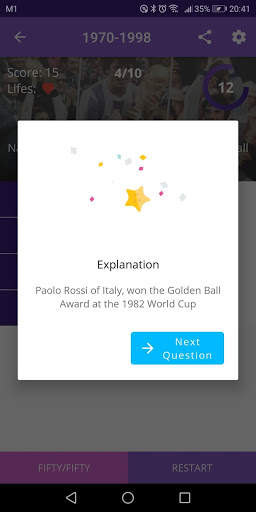 Football Quiz - The Beautiful Game screenshot 5