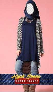 Hijab Jeans Photo Frames screenshot 1