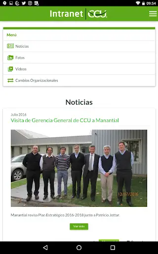 Intranet CCU screenshot 13