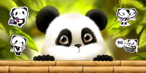 Cute Panda Theme screenshot 1