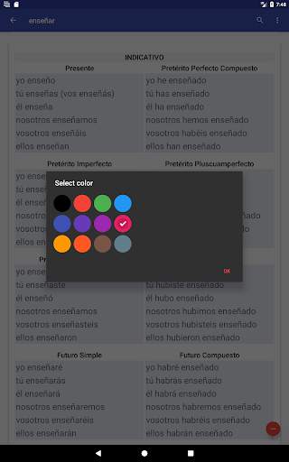 Verbos Español screenshot 22