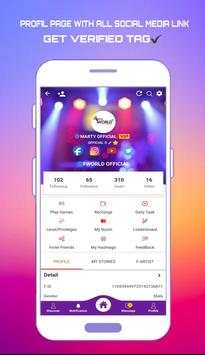 Fworld -Short Video Making, Chat Room, Live Stream screenshot 7