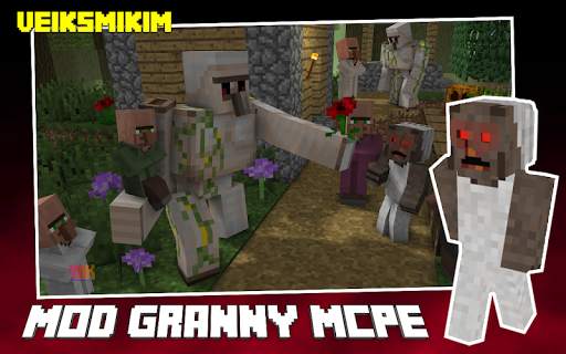 Mod Hello Granny - Idle Mod Minecraft 2021🎃 screenshot 2