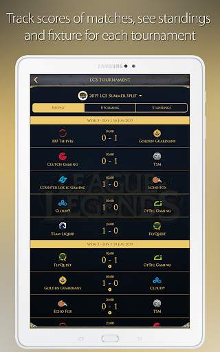 LCS & TFT Guide League of Legends Mobile Champions 17 تصوير الشاشة