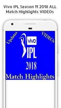 Cricket Match Highlights IPL Season 11 2018 VIDEOs screenshot 3