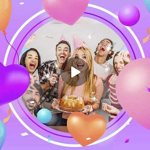 Happy birthday 🎂 video maker скриншот 6