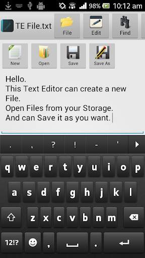 Text Editor screenshot 3