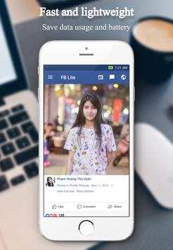 Lite for Facebook screenshot 1