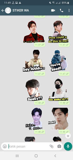 Sticker WA Xiao Zhan WAStickerApps screenshot 2