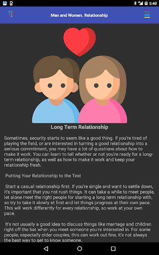 Male and Female. Relationship screenshot 12