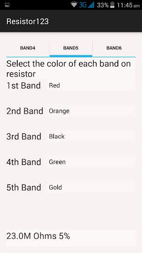 Resistor Color Coding screenshot 2