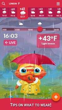 Cat Forecast - Cute Weather скриншот 3