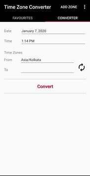 World Time Zones Clock / Time Zone Converter screenshot 1