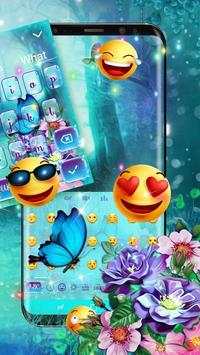 Flower Butterfly Keyboard Theme screenshot 3