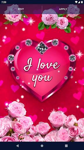 Diamond Hearts Live Wallpaper screenshot 5