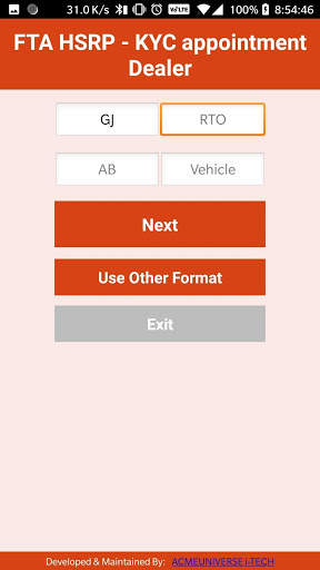 FTA HSRP - KYC appointment Dealer screenshot 4