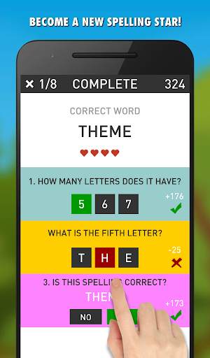 Spelling Games 6 in 1 - Free screenshot 4