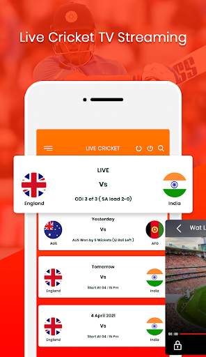 Live Cricket TV – Fast Live Cricket Score 2021 screenshot 1
