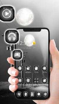 Black & White Launcher Theme screenshot 3