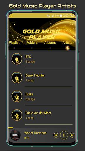 Gold Music Player 6 تصوير الشاشة