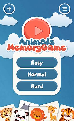 Animals memory game for kids screenshot 1