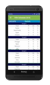 FIFA Schedule 2018 screenshot 6
