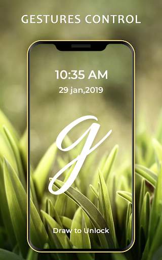 Gesture Lock Screen - Signature Lock Screen скриншот 1