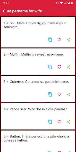 1000  nicknames for Wife screenshot 4