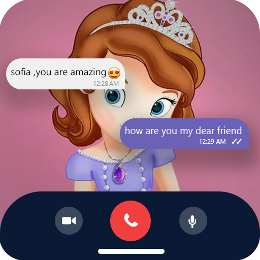 Princess Sofia Fake Call Video icon
