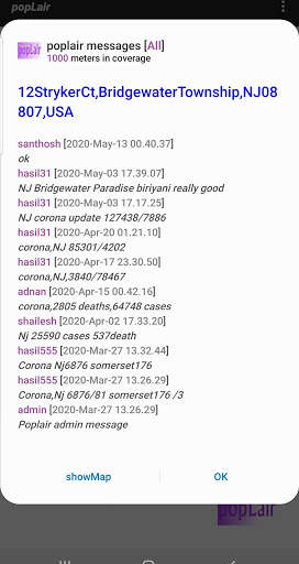 popLair-location based messenger and spot news app screenshot 4
