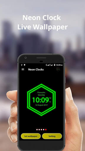 Neon Clock 3 تصوير الشاشة