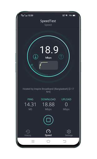 SpeedTest - Mobile and Wifi Speed Test screenshot 1