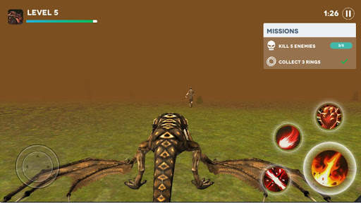 Fire Wyvern Simulator 3D Game screenshot 2
