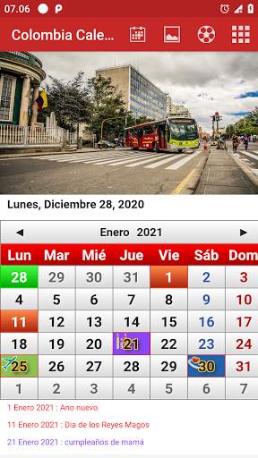Colombia Calendario 2021 screenshot 1