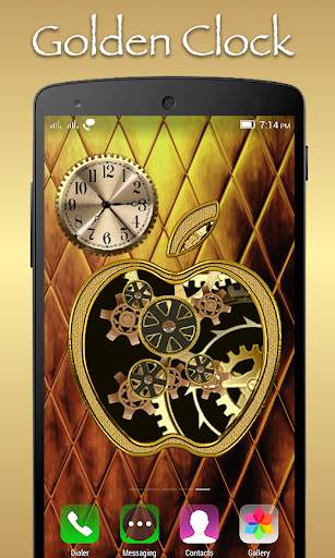 Golden Apple Clock Live WallPa screenshot 4