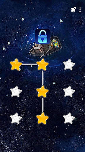 Starry Night - App Lock Master Theme 1 تصوير الشاشة