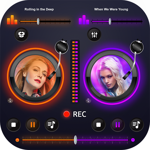 Virtual DJ Mixer, Piano &amp; Drum icon