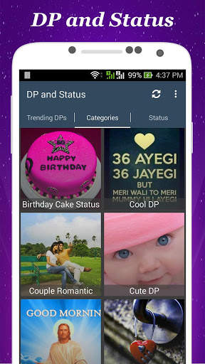 DP and Status screenshot 1