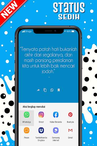 Status WA Kata Kata Perasaan Sedih screenshot 3
