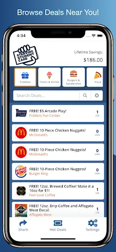 Starving Student Card | Saving screenshot 2