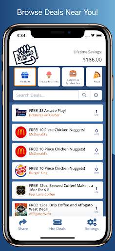 Starving Student Card | Saving screenshot 2