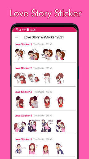 Love Story Stickers for WhatsApp ❤️ WAStickerApps screenshot 4