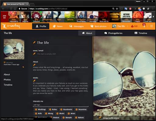 X-uniting - social network screenshot 6