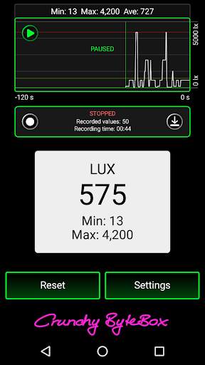 Lux Meter screenshot 2