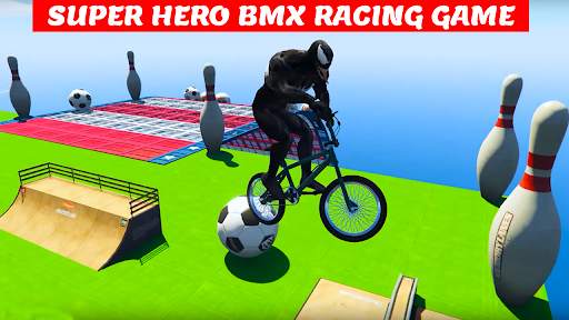 Superheroes BMX Racing Game screenshot 5